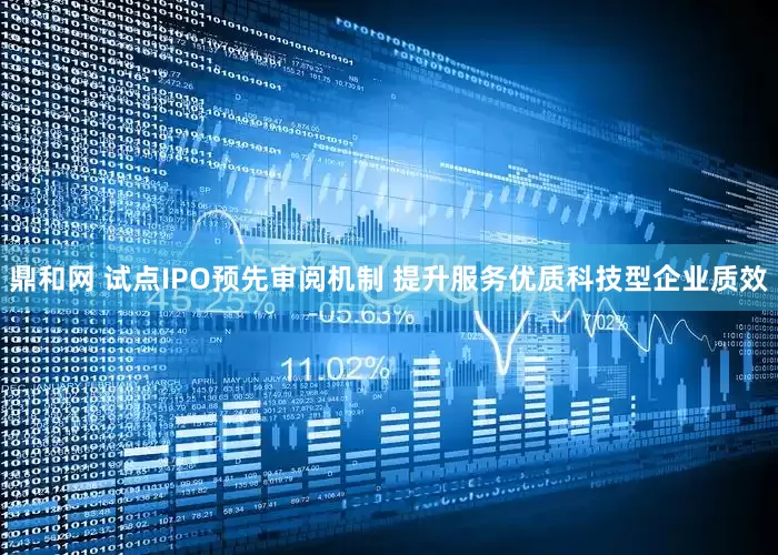 鼎和网 试点IPO预先审阅机制 提升服务优质科技型企业质效